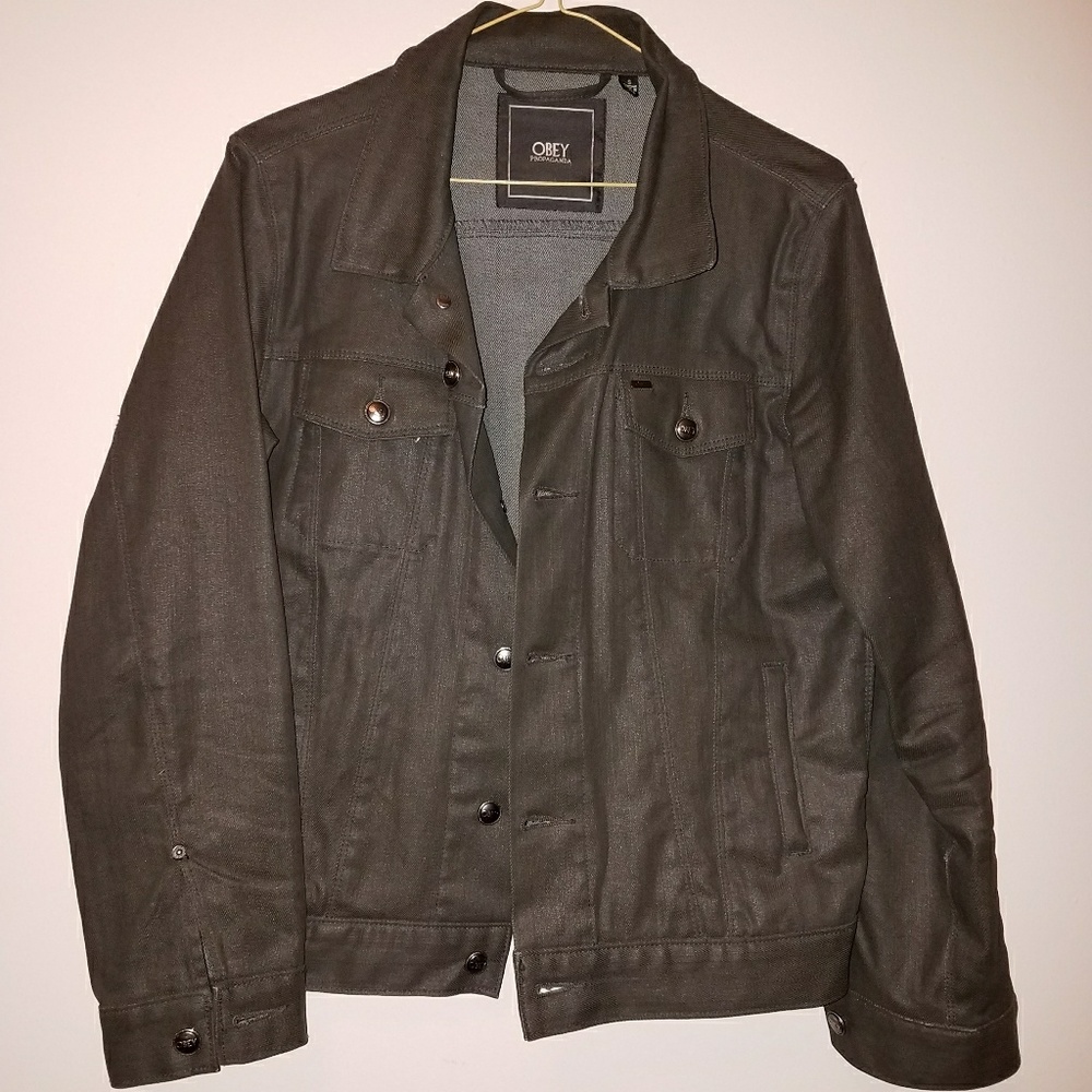 MEN'S OBEY WAX DENIM JACKET